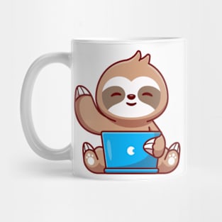 Tech-Savvy Sloth Mug